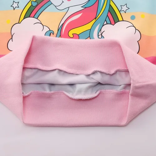 Miniatura 8 de Conjunto de 2 piezas de sudadera de manga con volantes y leggings para niñas de 2 a 10 años