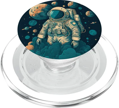 Miniatura 8 de Astronauta espacial y los planetas PopSockets intercambiables PopGrip