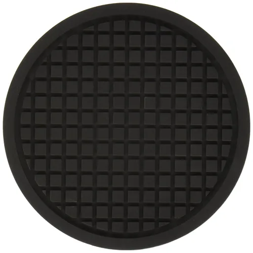American Metalcraft TRVR5 - Salvamanteles de silicona de hierro fundido, 5.05 pulgadas de largo x 4.95 pulgadas de ancho, color negro