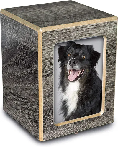 Urnas inolvidables, urna para fotos de mascotas con imagen para cenizas de perro, caja de madera para cenizas, regalos conmemorativos para gatos y