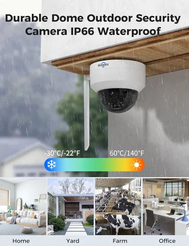 Miniatura 6 de Hiseeu Cámara de seguridad inalámbrica PTZ de 5MP para exteriores, a prueba de explosiones, detección de movimiento de seguimiento automático