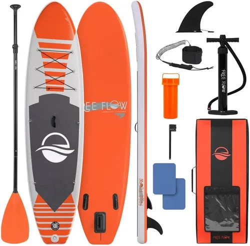 Miniatura 10 de SereneLife Tabla de remo inflable de pie, diseño amplio y estable, cubierta antideslizante para adultos y jóvenes con accesorios de tabla de remo
