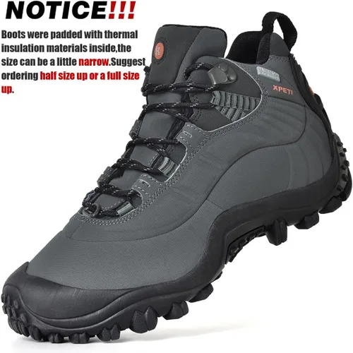 Miniatura 2 de Manfen Botas de senderismo para hombre Thermator, impermeables, de media altura