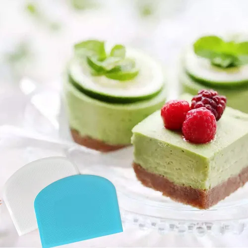 Miniatura 7 de ALLTOP Espátula de cuenco y rascador de banco, herramienta de plástico flexible multiusos para repostería, raspadores de alimentos para masa de pan