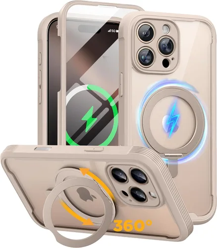 Miniatura 14 de Miracase Funda para iPhone 13 de 6.1 pulgadas, [sin burbujas] funda de teléfono de cuerpo completo con pantalla de vidrio completa integrada, sin