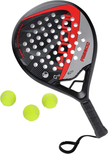 Miniatura 2 de IANONI Raqueta de pádel de fibra de carbono con superficie de EVA con núcleo de espuma flexible Palas de tenis de pádel Raqueta de tenis de playa