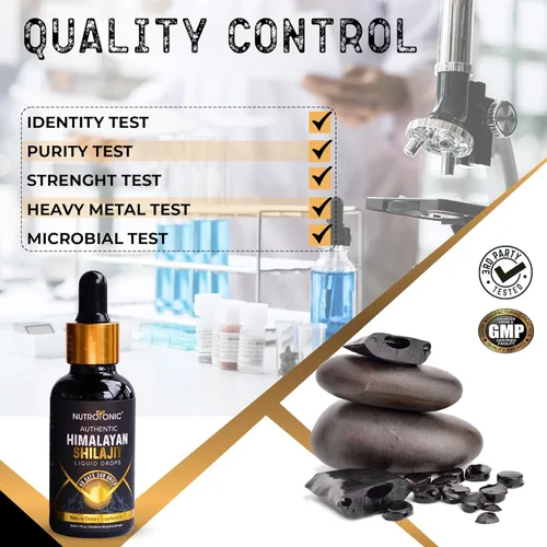 Miniatura 7 de NutroTonic - Gotas líquidas auténticas de Shilajit del Himalaya - Shilajit para hombres y mujeres - 60 días secado al sol - Grado oro raro A+