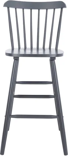 Miniatura 10 de SAFAVIEH Muebles - Juego de 2 taburetes de bar Galena - Negro - Madera maciza - Diseño moderno de línea limpia - Ideal para cocina, zona de bar