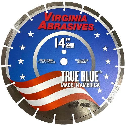 Miniatura 26 de Virginia Abrasives 425-08408 - Hoja de diamante de hormigón de uso general UV de 9 pulgadas - Cortador húmedo y seco para hormigón/asfalto