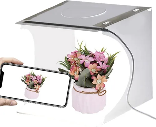 Mini caja de luz para cámara, mini caja de luz de estudio fotográfico, tienda de luz para fotografía, kit de estudio fotográfico plegable, caja de