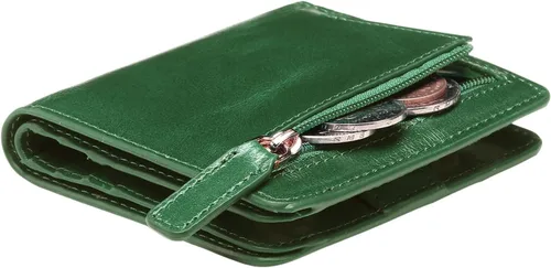 Miniatura 5 de Itslife - Cartera de cuero para mujer con bloqueo RFID, compacta, plegable, con ventana para identificación, Pequeña, Classic