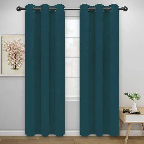 Miniatura 234 de Easy-Going - Cortinas opacas para dormitorio, aislamiento térmico sólido con ojales, cortinas de ventana para reducción de ruido, cortinas