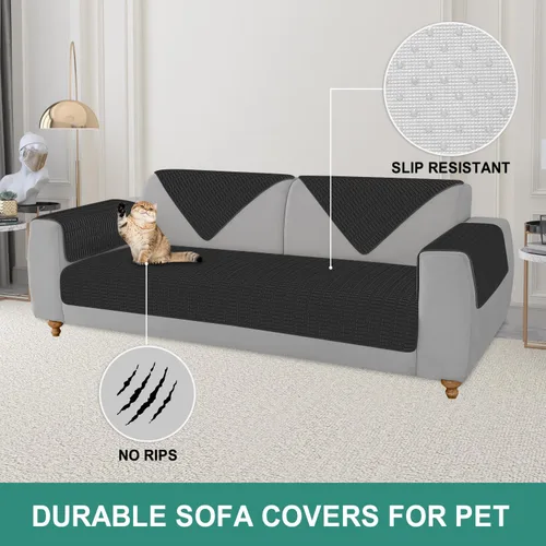 Miniatura 5 de Foxdecor Fundas para Brazos de Sofá Funda para Brazo de Sofá, Juego de Fundas para Brazos de Sillón de 2, Fundas Antideslizantes para Brazos