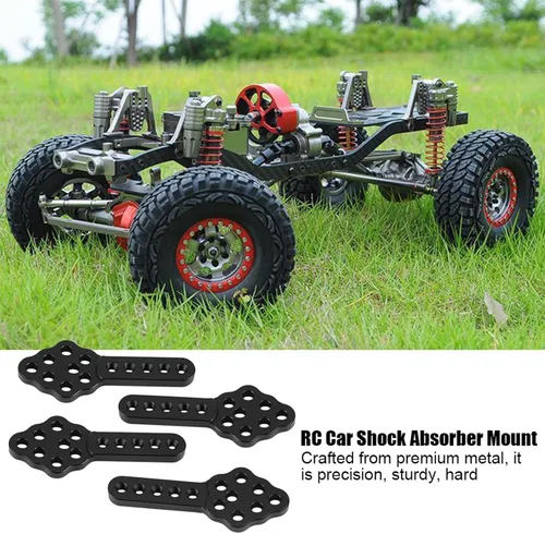 Miniatura 2 de Soporte de amortiguador de coche a control remoto, 4 piezas, juego de 2.008 in/2 pulgadas, placa de montaje de amortiguador de amortiguador de Negro