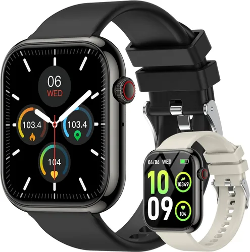 Reloj inteligente para hombres y mujeres Fitness: resistente al agua, responder llamadas, correr, reloj inteligente para teléfono Android, iPhone,