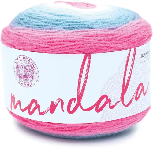 Miniatura 25 de Lion Brand Yarn Mandala - Hilo multicolor para ganchillo,tejido y manualidades, color Liger, 1770 pies, paquete de 1 unidad