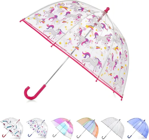 Miniatura 10 de Totes- Paraguas de burbujas transparente para niños con mango de fácil agarre), 2236N53
