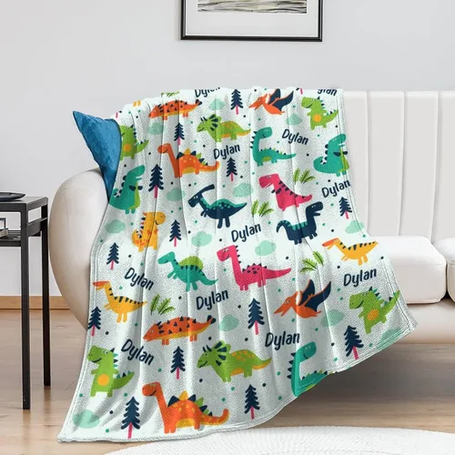 Miniatura 62 de Artsadd Manta de bebé personalizada para niños y niñas con nombre, manta personalizada con nombre de bebé con patrón de unicornio, manta