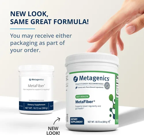 Miniatura 2 de Metagenics MetaFiber - 0.16 oz de fibra dietética - Apoya la regularidad gastrointestinal y alivio ocasional del estreñimiento* - Mezcla de fibra