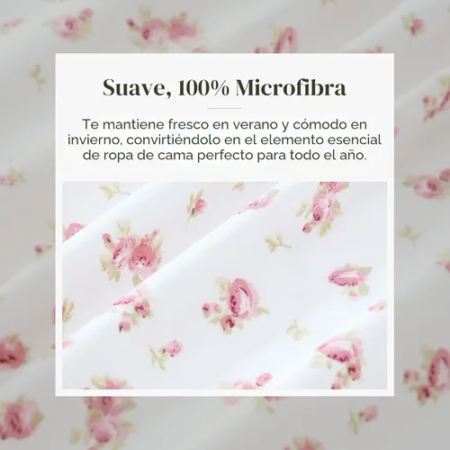 Miniatura 5 de Modern Threads - Sábanas de microfibra sedosa y libre de arrugas ultra suaves, sábanas de microfibra de lujo. Incluye sábana encimera, sábana bajera