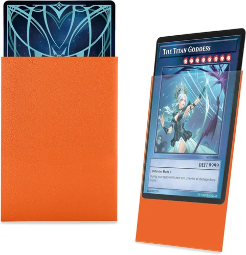 Miniatura 3 de TitanShield (150 mangas/naranja brasa) pequeño tamaño japonés fundas de cartas coleccionables protector de cubierta para Yu-Gi-Oh, Cardfight!