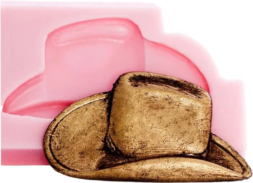 Miniatura 7 de Pequeño molde fino del silicón del sombrero del vaquero hacer su propio chocolate occidental, fondant, resina, arcilla.. El molde crea el sombrero