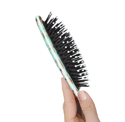 Miniatura 3 de WIRESTER Cepillo desenredante para todo tipo de cabello, cepillo de pelo para niñas y mujeres, adecuado para cabello húmedo y seco, posturas Bulldog