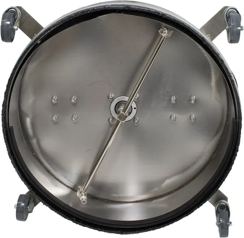 Miniatura 9 de Limpiador de superficies de acero inoxidable de 21 pulgadas con puerto de vacío, ruedas y accesorio para lavadora a presión de varilla 4000 PSI, 12
