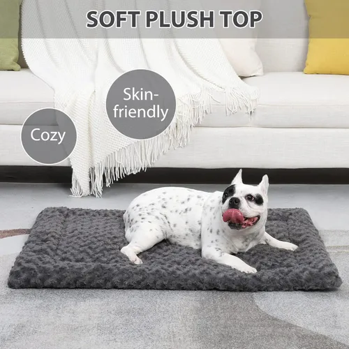 Miniatura 2 de Cama para perro lavable, reversible para jaula, suave y esponjosa para perrera, colchoneta para perros, colchón para dormir, perros grandes jumbo