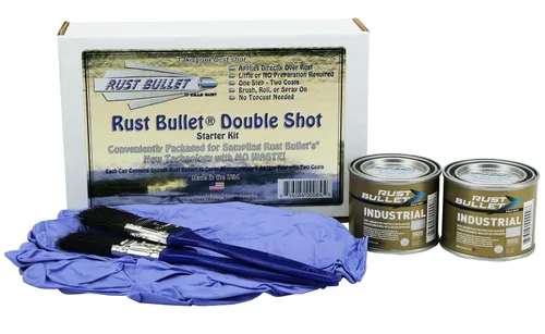 Miniatura 16 de RUST BULLET Industrial - Gris metálico - 1/4 pinta - Revestimiento preventivo de óxido para proyectos industriales, marinos, domésticos y agrícolas