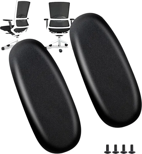 Almohadillas de repuesto para reposabrazos de silla de oficina, con forma ovalada, piezas para silla de oficina, reposabrazos para silla de