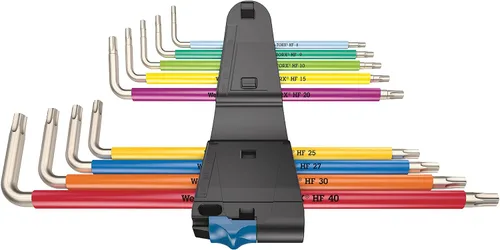 Miniatura 10 de WERA 05022689001 3967/9 TX SXL Multicolor HF Inoxidable 1 L Juego de llaves con función de sujeción, Inoxidable, 9 Piezas