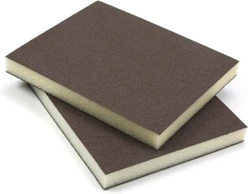 Miniatura 8 de Utoolmart 12 bloques de lijado de esponja de lijado, grano 180 húmedo, seco, lavable y reutilizable, esponja de papel de lija para muebles de 12