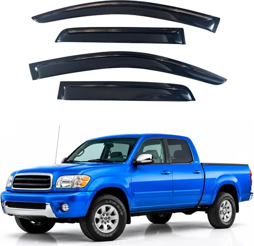 Miniatura 369 de IG - Visera para ventana para Ford Bronco y F150-F350 1980-1996, deflector lateral tipo cinta adhesiva, resistente, contra lluvia y viento
