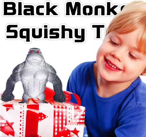 Miniatura 5 de Squishy Monkey World Juguete Pelotas Antiestrés de Mono Elástico para Niños (Paquete de 1) Juguete Splat de Mono Gorila Juguetes Fidget Squishy