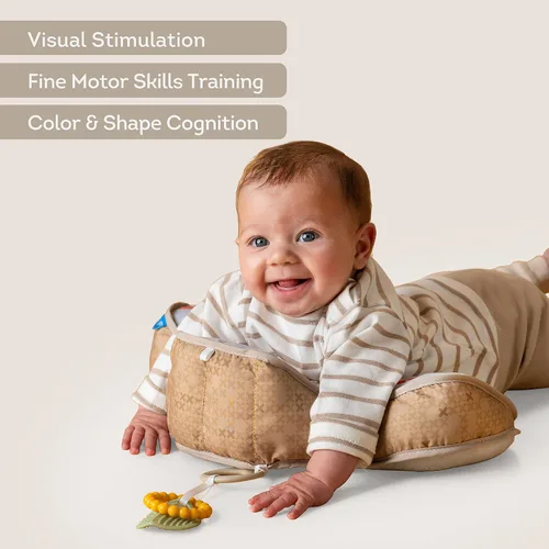 Miniatura 5 de Almohada Taf Toys para Tiempo de Barriga de Bebé con Ergonomía, Mordedor y Fortalecimiento del Cuello para Bebés Recién Nacidos, Juguete Sensorial