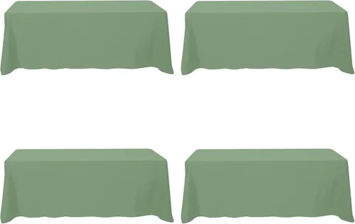 Miniatura 53 de BRILLMAX 6 Pack de Manteles Azul Marino para Mesas Rectangulares de 8 Pies 90 x 156 Pulgadas - 8 pies Mantel Rectangular a Granel de Lino