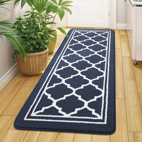 Miniatura 10 de Buganda Alfombra para Puerta Interior, Felpudo Resistente a la Suciedad y Absorbente, Antideslizante, Alfombras de Perfil Bajo para Entrada Marrón