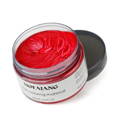 Miniatura 3 de NYKKOLA Cera unisex para el cabello, tinte de color crema para peinar, pomada de peinado natural, lavable temporal, fiesta cosplay (gris mate ceniza)