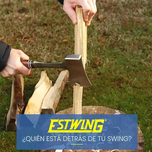 Miniatura 7 de Estwing Sportsman's Axe - Hacha de camping de 14 pulgadas con construcción de acero forjado y agarre de cuero genuino - E24A