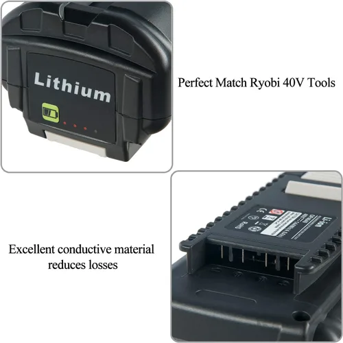 Miniatura 3 de Batería de repuesto para batería Ryobi de 40 V OP4015 OP4050A OP4040 OP4050 compatible con herramientas eléctricas inalámbricas Ryobi 40V, capacidad