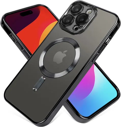 Miniatura 4 de OOK Funda para teléfono hecha para iPhone 15 Pro Max (6.7 pulgadas) con protector de lente de cámara (compatible con MagSafe), antiarañazos, a