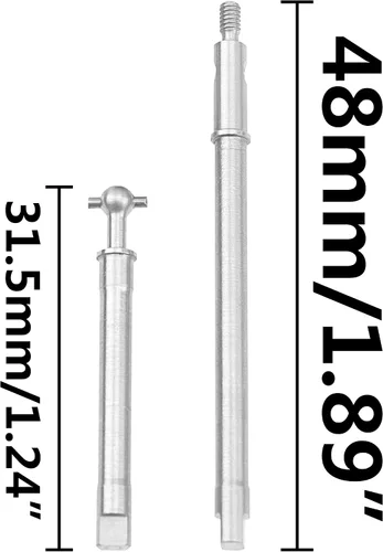 Miniatura 6 de ShareGoo - Eje de transmisión CVD delantero y trasero de acero inoxidable compatible con Axial SCX24 90081 AXI00001 AXI00002 AXI00004 AXI00005