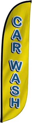 Miniatura 13 de LookOurWay Bandera de plumas, bandera publicitaria de 12 pies de alto para promoción de negocios y eventos, solo bandera, detalles automáticos