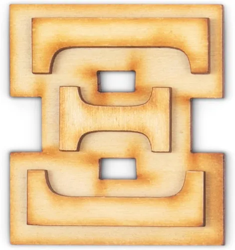 Miniatura 27 de Paquete de 2 letras griegas oficiales de madera para manualidades, Delta - Fuente clásica de 2 pulgadas, letras griegas de madera de doble capa