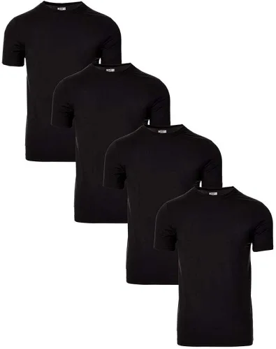 Miniatura 2 de 32 DEGREES Paquete de 4 camisetas básicas frescas de secado rápido para hombre