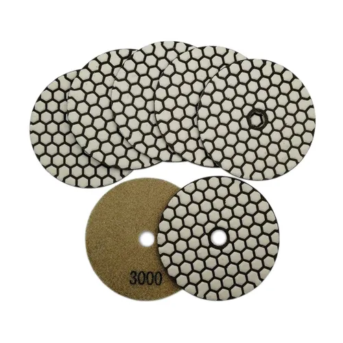 Miniatura 15 de SHDIATOOL Almohadillas de pulido de diamante seco de 4 pulgadas, grano 50, almohadillas de lijado de diamante, almohadillas de pulido para granito