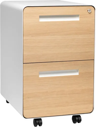 Miniatura 8 de Laura Davidson Furniture Stockpile - Archivador móvil de 2 cajones con cerradura, archivador de metal para debajo del escritorio, carpetas