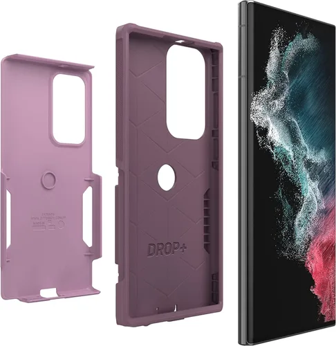 Miniatura 5 de OtterBox serie Commuter - Funda para Samsung Galaxy S22 Ultra (solo) - con paño de limpieza - embalaje no minorista - modelo Maven Way (rosa)