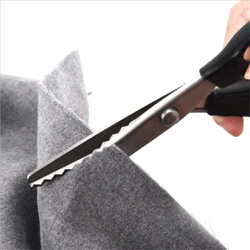 Miniatura 6 de Tijeras de coser de acero inoxidable, cuchillas dentadas y festoneadas, 11 tamaños de 0.08 a 0.70 pulgadas, herramienta de corte profesional